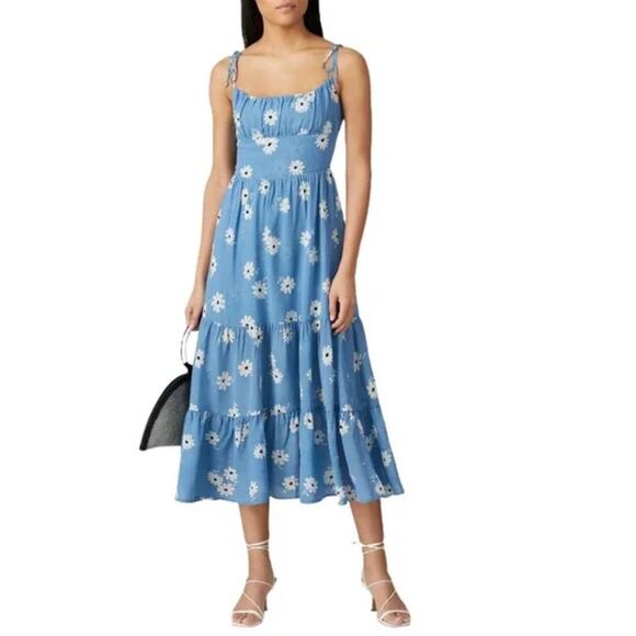 Reformation Dresses & Skirts - Women's Reformation Chelsea Girl Kealy Midi Daisy Print Dress size 4